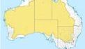 Australie ; Seulement 2% de la population dans la zone jaune