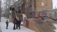 Park de bmx en hiver
