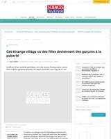 Cet étrange village où des filles deviennent des garçons à la puberté