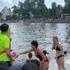 Les quais de scènes pendant la canicule 