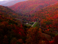 Les montagnes de la Virginie-Occidentale en automne
