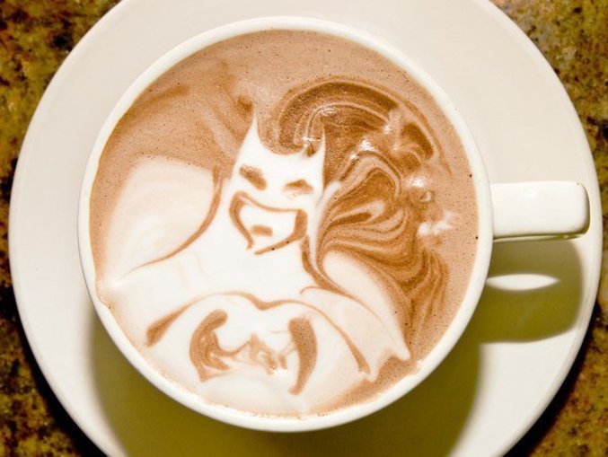Un café savoureux à l'image de Batman