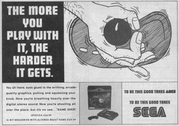 Une publicité de Sega vraiment douteuse.