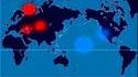 Une carte accélérée de chaque explosion nucléaire depuis 1945 - par Isao Hashimoto