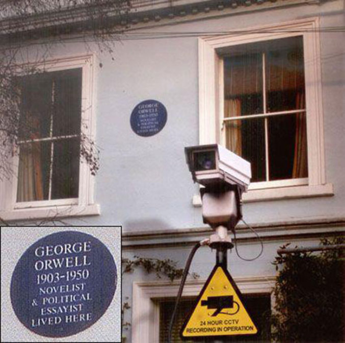 (Pour les deux du fond, George Orwell est l'auteur du livre "1984" traitant de la surveillance massive de la population)