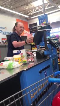 Flash au supermarché