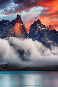 Lumière matinale à Torres del Paine (Patagonie, Chili)