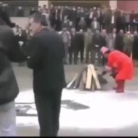 Démonstration à la caserne des pompiers 