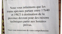 Horaire S.N.C.F.