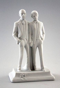 Sujet pour surmonter un gâteau de mariage gay.