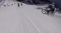 Avalanche de cyclistes
