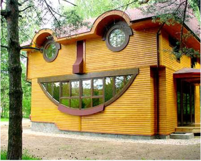 Une maison qui fait rire.