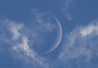 Photo de Venus et de la Lune