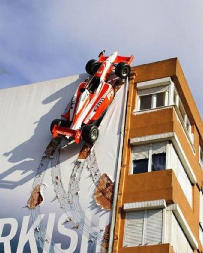 Une publicité originale pour le Grand-Prix de Formule 1 de Turquie.