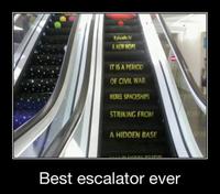 Escalator pour fans