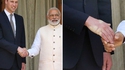 Poignée de main entre le Premier ministre Narendra Modi et le Prince William