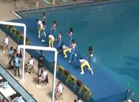 Cheerleader à la mer
