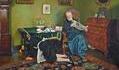 "She stoops to conqueer"-1931-Peintre anglais Charles Spencelayh
