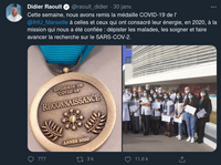 La première médaille COVID !!!