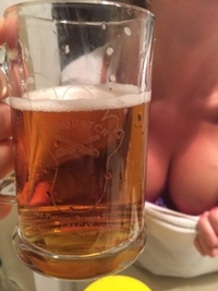 Je salive pour une bière