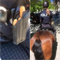 Dans un holster