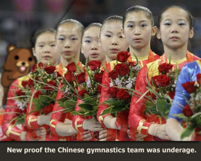 La preuve ultime que les gymnastes chinoises étaient trop jeunes pour pouvoir participer aux JO.