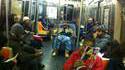 Tranquille dans le métro