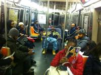 Tranquille dans le métro