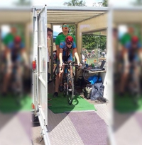 Départ d'une course de vélo