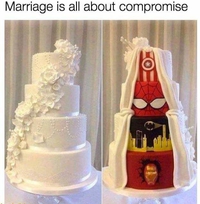 Le côté obscur du gâteau de mariage