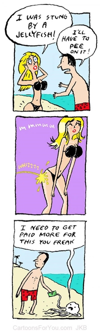 La piqure de méduse