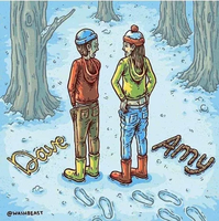 Ecrire son prénom dans la neige.