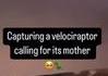 J’ai capturé un velociraptor 