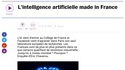 Podcast : L'intelligence artificielle made in France
