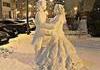 La belle et le bonhomme de neige