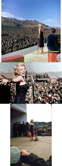 Février 1954, pour "remonter" le moral des GI, Marilyn Monroe ira en Corée