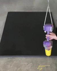Peinture de précision avec un pendule