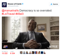 Quand House of Cards trolle Manuel Valls