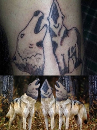 Encore un tatouage de loups