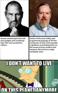 Steve Jobs vs Dennis Ritchie