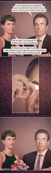 Porter un cache-oeil peint