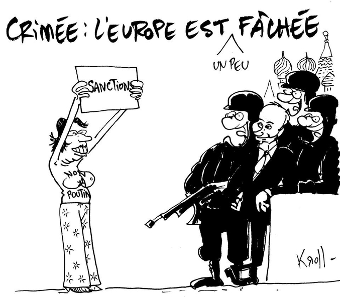 (dessin de Pierre Kroll, un caricaturiste belge, vous connaissez peut-être pas tous mais il est rigolo tout plein)