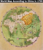 Carte du monde en 1799 (chine)