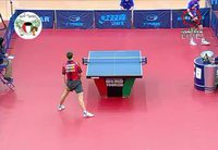 Un coup gagnant au tennis de table