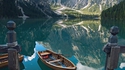Lac de Braies à Bolzano, Italie