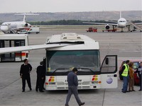 Accident entre un bus et un avion