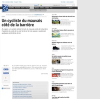 Encore un cycliste futé