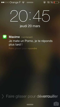Maxime est occupé