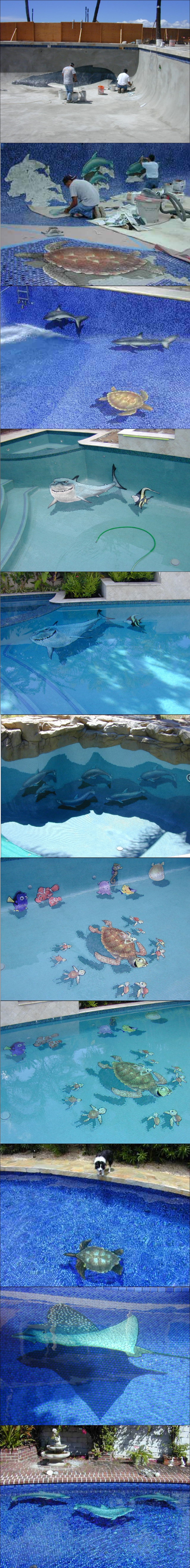 Comment nager avec des dauphins (et autres) dans sa piscine
