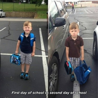 1er vs 2ème jour d'école